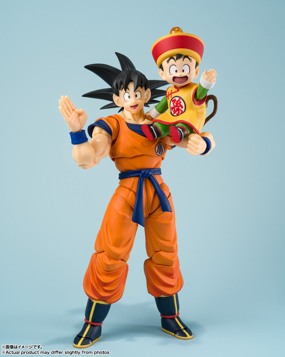 Tamashii Nations: S.H.Figuarts - Dragon Ball Z: SON GOKU & SON GOHAN -KID- & KINTOUN
