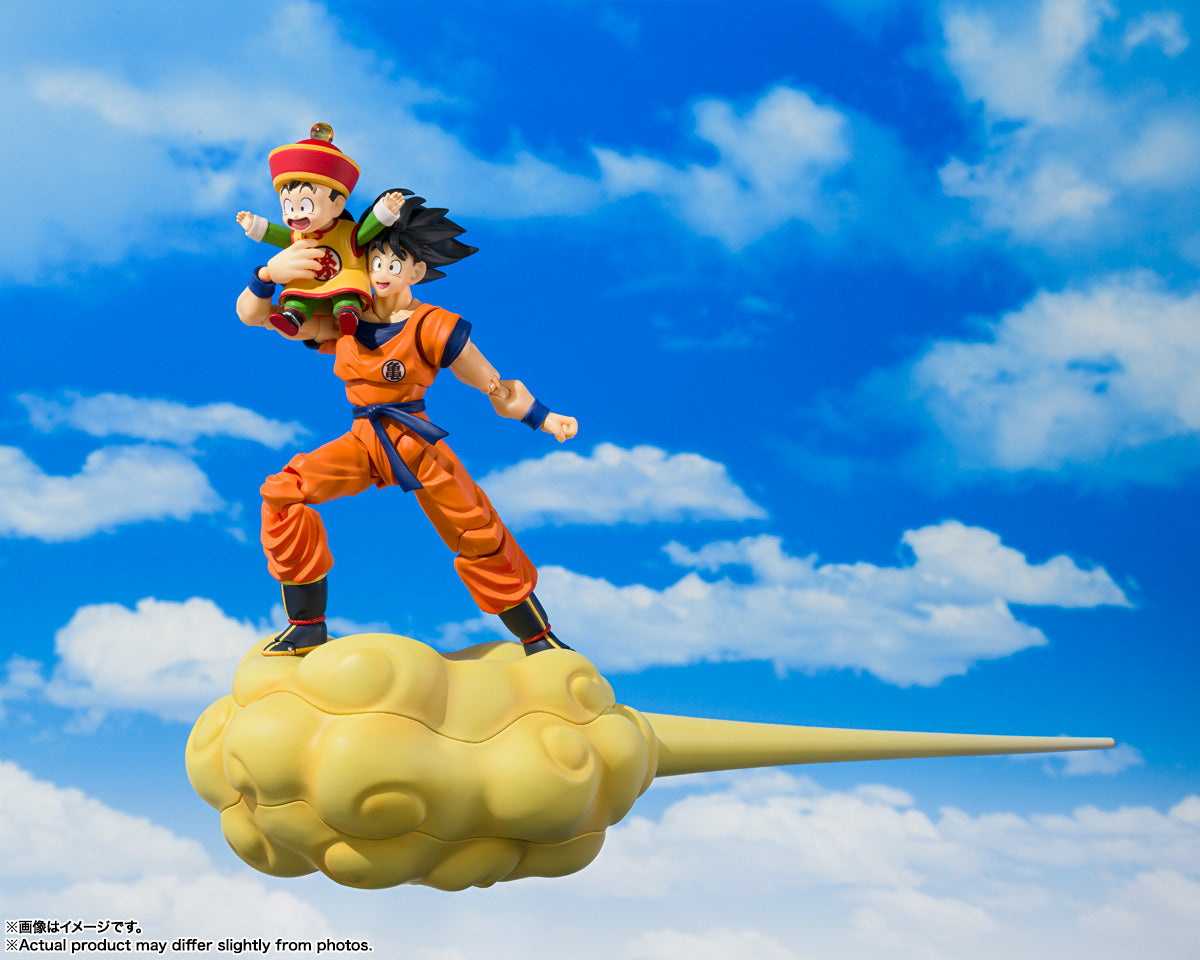 Tamashii Nations: S.H.Figuarts - Dragon Ball Z: SON GOKU & SON GOHAN -KID- & KINTOUN