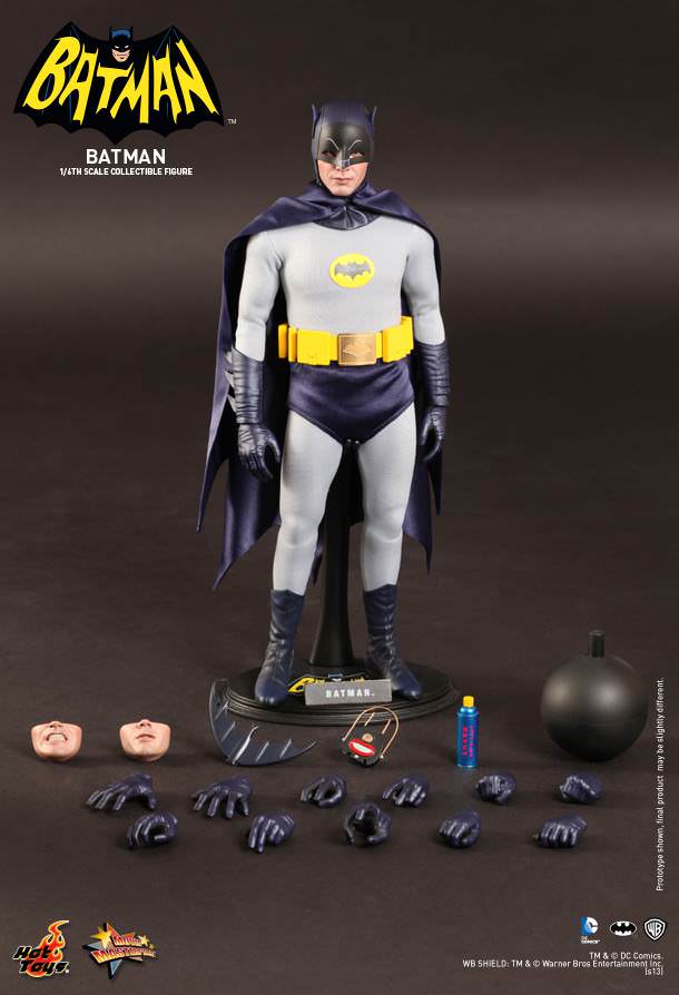PRE-LOVED - HOT TOYS - MMS218 BATMAN (1966) & MMS219 ROBIN (1966) SET PACK