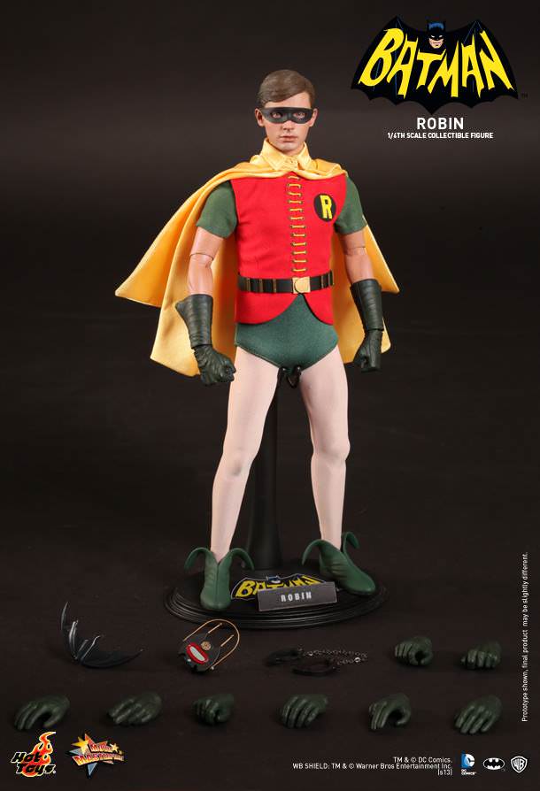 PRE-LOVED - HOT TOYS - MMS218 BATMAN (1966) & MMS219 ROBIN (1966) SET PACK