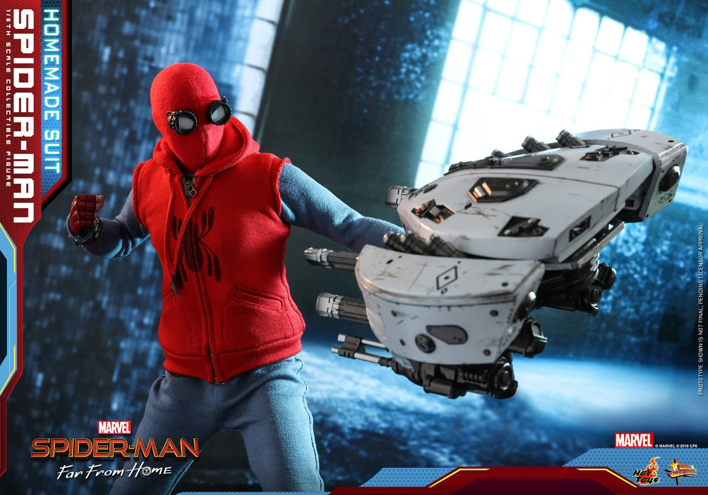 PRE-LOVED - Hot Toys - MMS552 - Spider-Man : Far From Home (Homemade Suit)