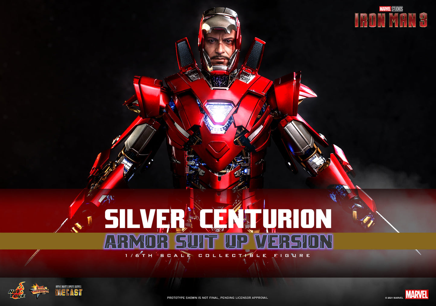 Hot Toys - MMS618D43: Iron Man 3 – Silver Centurion (Armor Suit Up) DIECAST