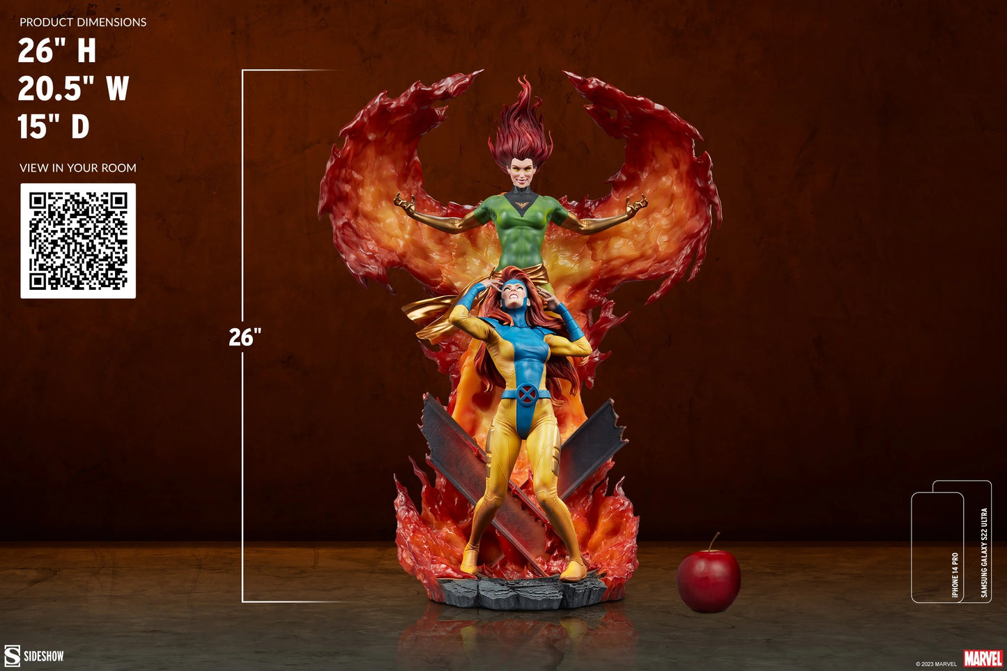 PRE-LOVED - SIDESHOW COLLECTIBLES - Phoenix and Jean Grey MAQUETTE