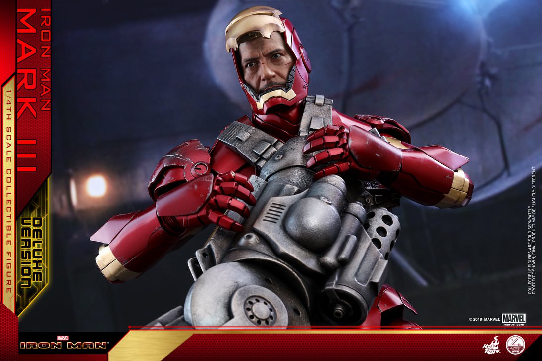 Special SALES - PRE-LOVED - HOT TOYS - QS012 - IRON MAN MARK III DELUXE VERSION