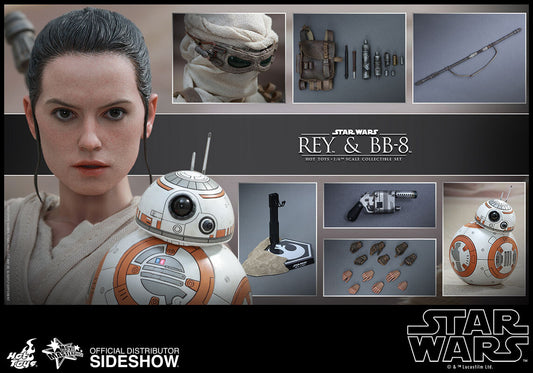 PRE-LOVED - HOT TOYS - MMS337 - REY & BB-8
