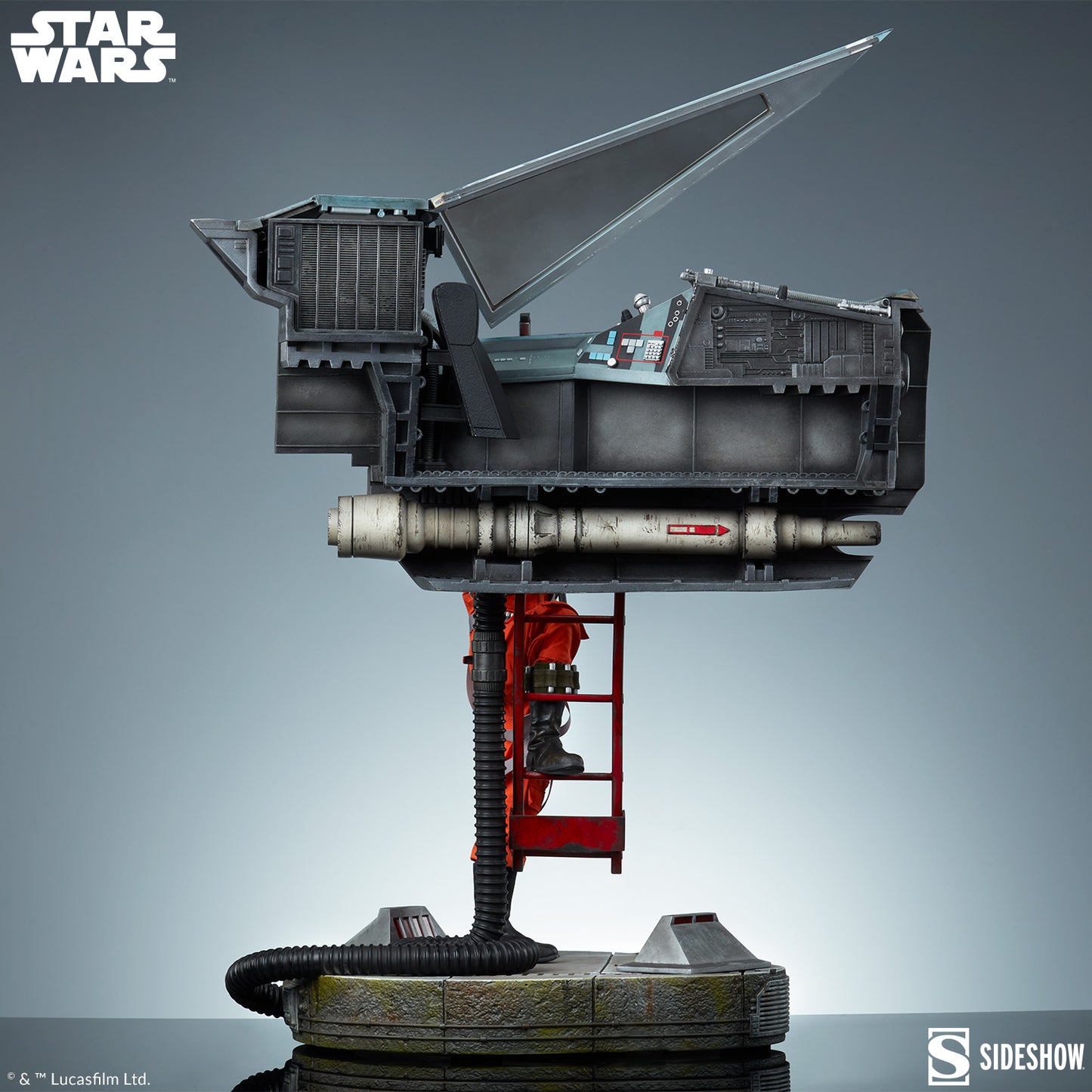 Sideshow Collectibles - Star Wars™: Luke Skywalker™ and X-Wing: Red Five, Standing By Premium Format