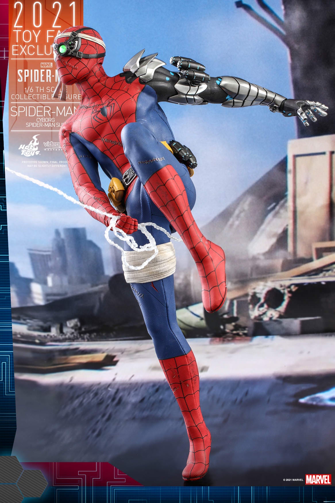 PRE-LOVED - Hot Toys 2021 Toy Fair Exclusive - VGM051 - Marvel’s Spider-Man – Cyborg Suit