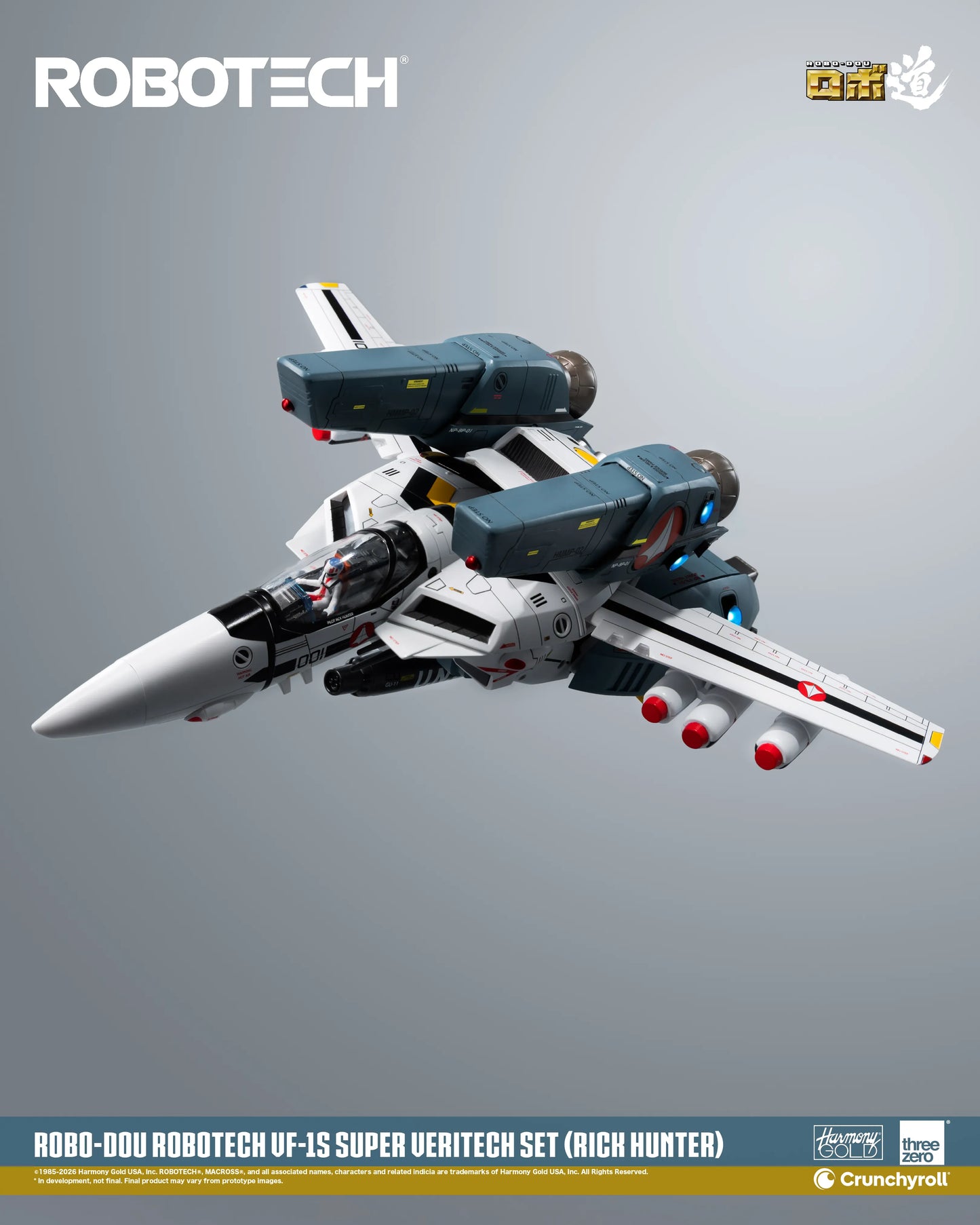 Threezero - ROBOTECH ROBO-DOU: ROBOTECH VF‐1S Super Veritech Set (RICK HUNTER) - Deluxe Set Pack Pre-order