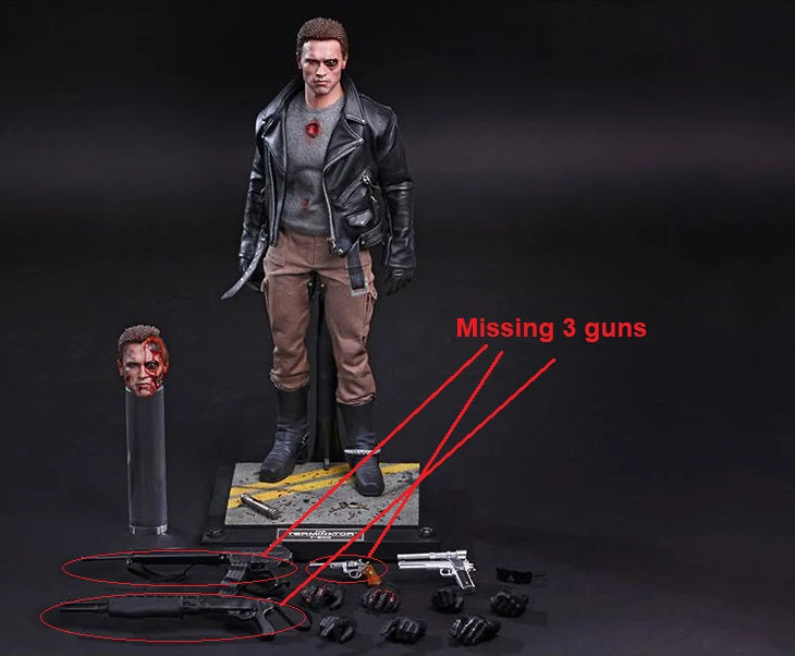 PRE-LOVED - Hot Toys - MMS238 - The Terminator: T-800 Battle Damaged Version