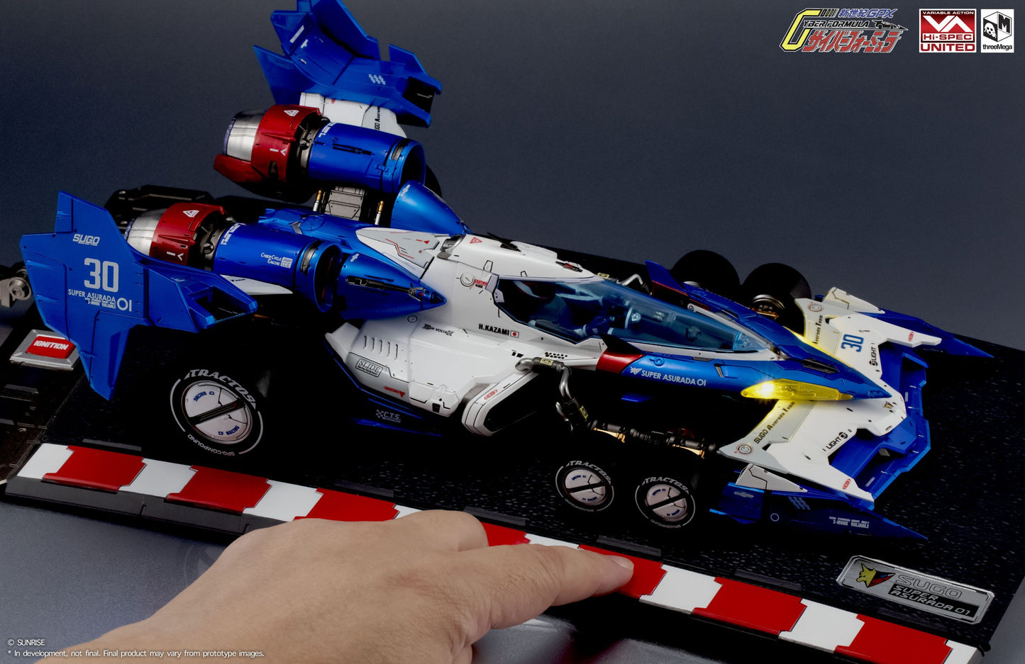 Threezero - Future GPX Cyber FormulaVARIABLE ACTION Hi-SPEC UNITED FUTURE GPX CYBER FORMULA: SUPER ASURADA 01