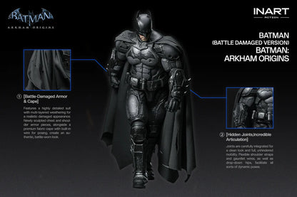 INART Collectibles - Batman: Arkham Origins - 1/12 Scale Batman (Battle Damaged Version)  Pre-order NOW