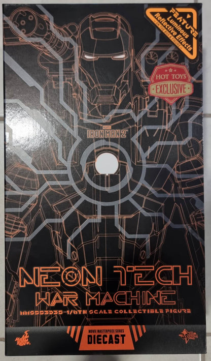 PRE-LOVED - Hot Toys Exclusive - MMS553D35 - War Machine Mark I Neon Tech (Diecast)