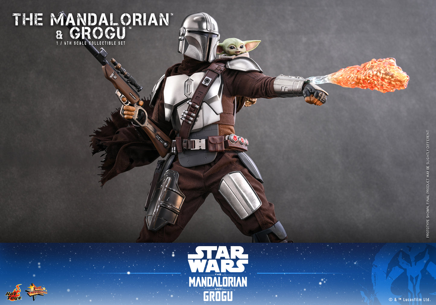 Hot Toys - MMS871 - Star Wars: The Mandalorian & Grogu™ - The Mandalorian™ and Grogu™ 1/6th scale Collectible Set Pre-order NOW