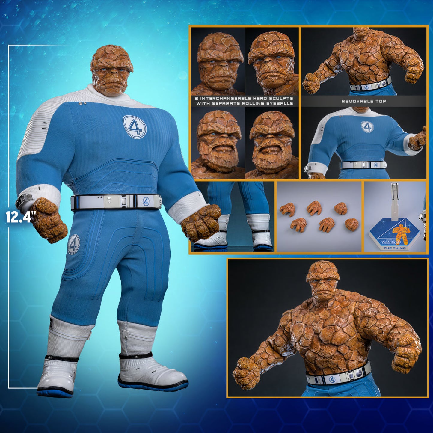 Hot Toys - The Fantastic Four: First Steps - MMS813: The Thing 1/6th Scale Collectible Figure
