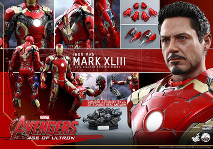 PRE-LOVED - Hot Toys - QS005 - Avengers: Age of Ultron: 1/4 Scale Iron Man Mark 43