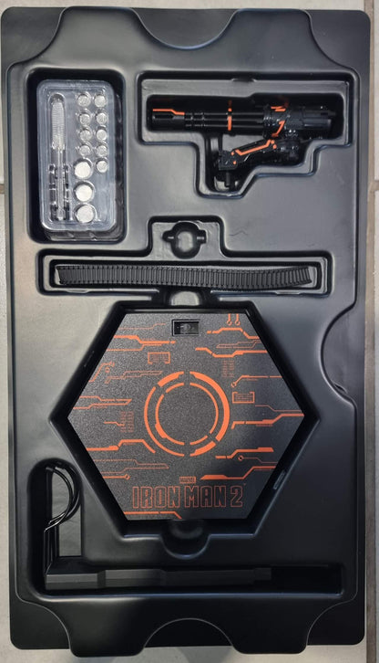 PRE-LOVED - Hot Toys Exclusive - MMS553D35 - War Machine Mark I Neon Tech (Diecast)