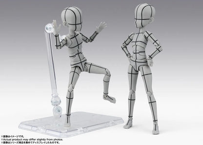 Tamashii Nations - S.H.Figuarts - BODY-CHAN -KEN SUGIMORI- Edition -WIREFRAME-(Gray Color Ver.)