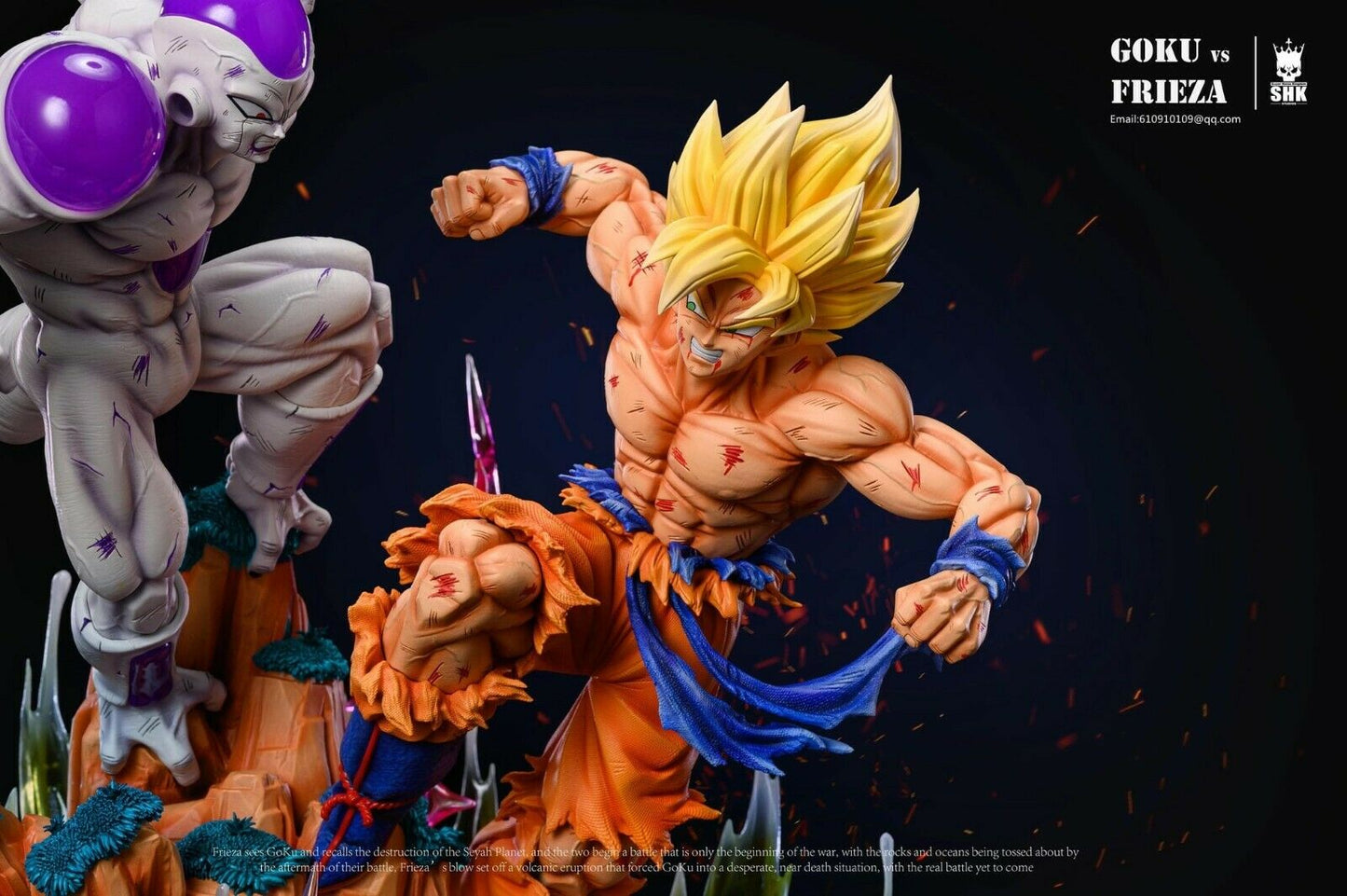 SHK Studio - Dragon Ball Z: Son Goku Super Saiyan VS Frieza Final Form 1/6th Scale GK Statue