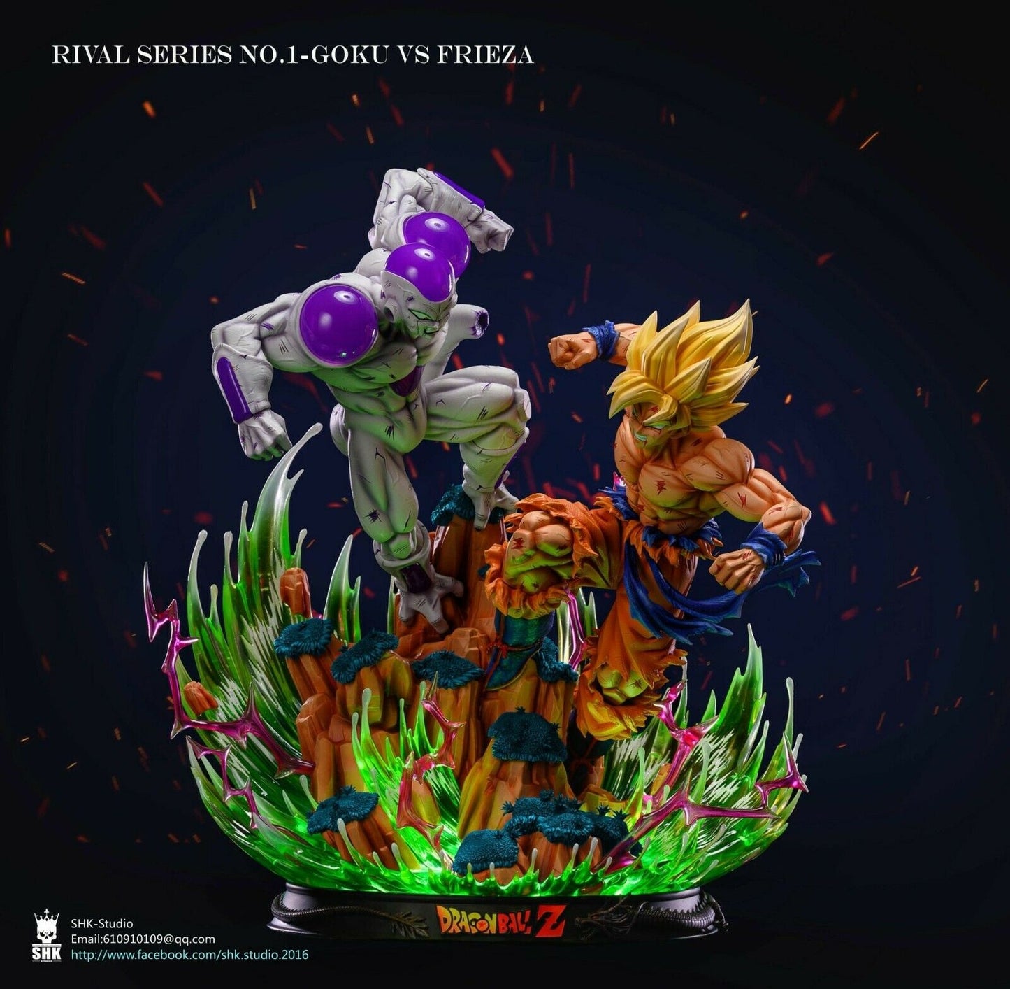 SHK Studio - Dragon Ball Z: Son Goku Super Saiyan VS Frieza Final Form 1/6th Scale GK Statue