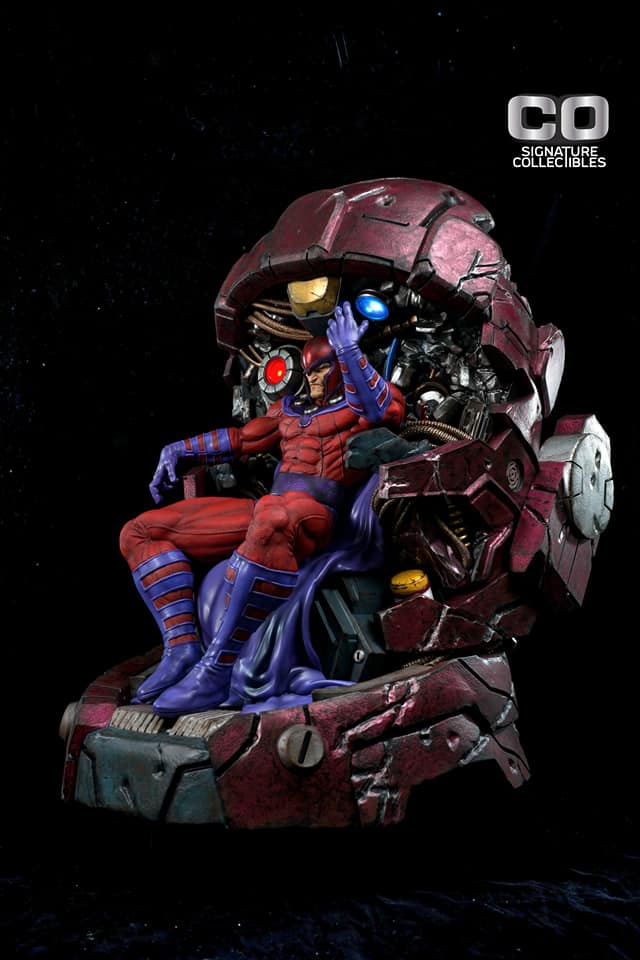 PRE-LOVED - CO Signature Collectibles - 1/4 scale Magneto on Throne
