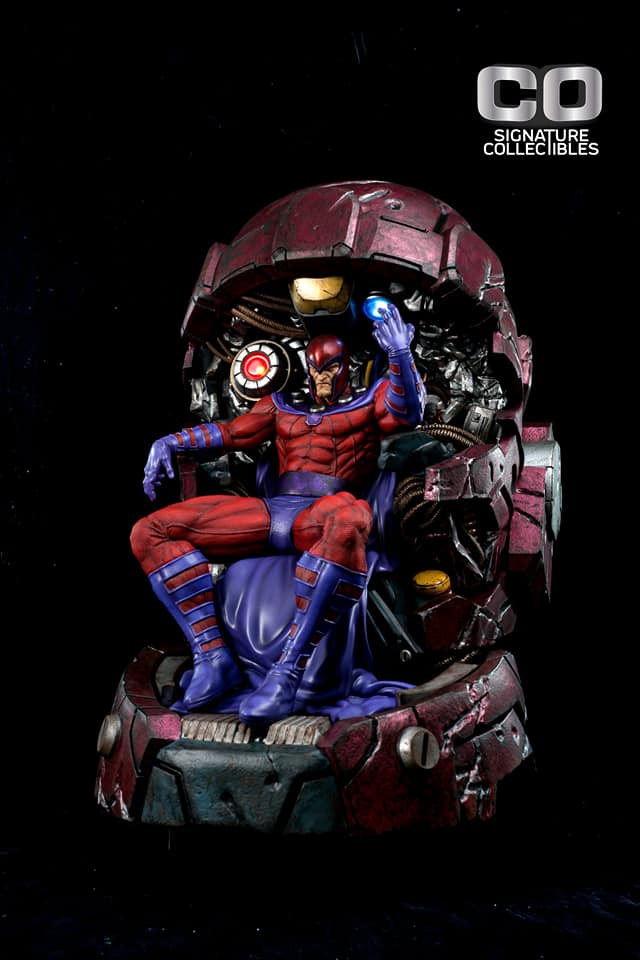 PRE-LOVED - CO Signature Collectibles - 1/4 scale Magneto on Throne