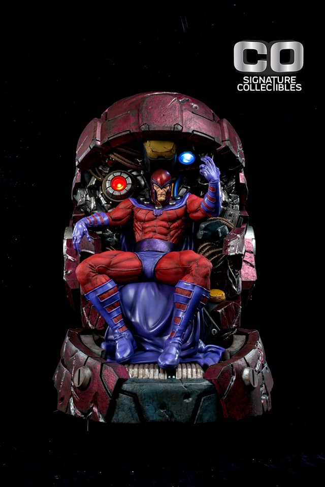 PRE-LOVED - CO Signature Collectibles - 1/4 scale Magneto on Throne