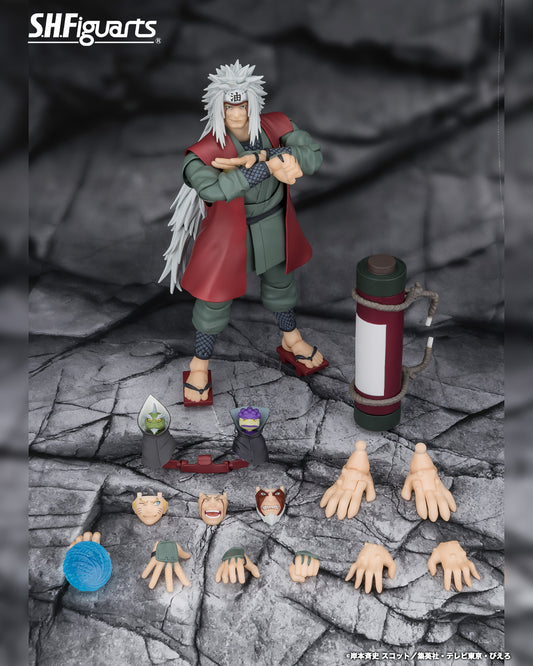 Tamashii Nations - S.H.Figuarts - Naruto: JIRAIYA -Hidden Leaf Heroic Master Sage- (Sage Mode Set)