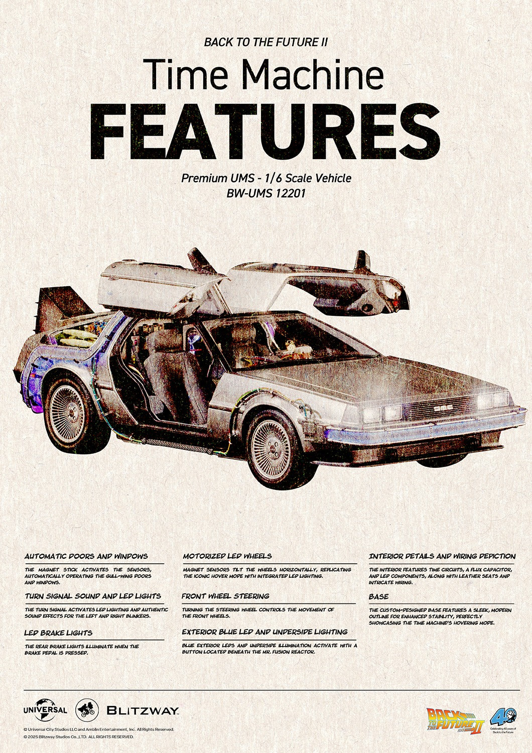 Blitzway - Back to the Future Part II: 1/6 scale Time Machine