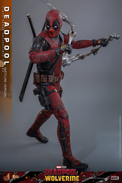 Hot Toys – MMS782 – Deadpool & Wolverine: 1/6th Scale Deadpool (Battling Version)