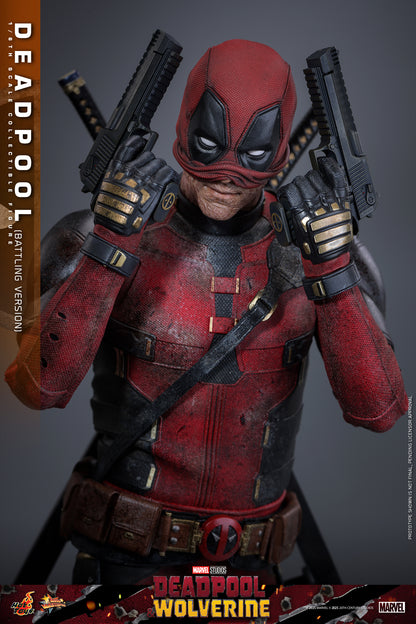 Hot Toys – MMS782 – Deadpool & Wolverine: 1/6th Scale Deadpool (Battling Version)
