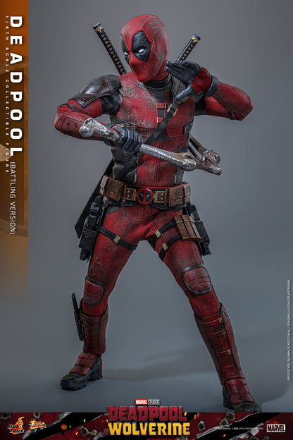 Hot Toys – MMS782 – Deadpool & Wolverine: 1/6th Scale Deadpool (Battling Version)
