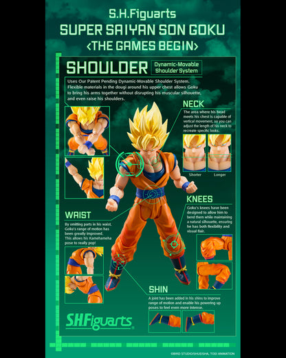 Tamashii Nations - S.H.Figuarts - Dragon Ball Z: SUPER SAIYAN SON GOKU <THE GAMES BEGIN>