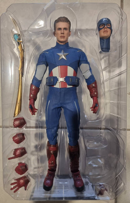 PRE-LOVED - Hot Toys - MMS563 - Avengers Endgame: Captain America 2012 Version