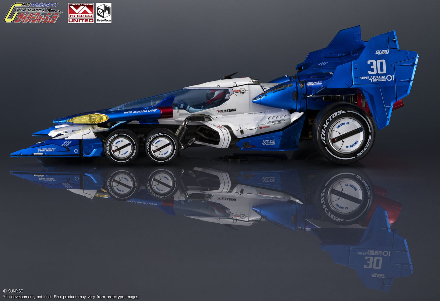 Threezero - Future GPX Cyber FormulaVARIABLE ACTION Hi-SPEC UNITED FUTURE GPX CYBER FORMULA: SUPER ASURADA 01