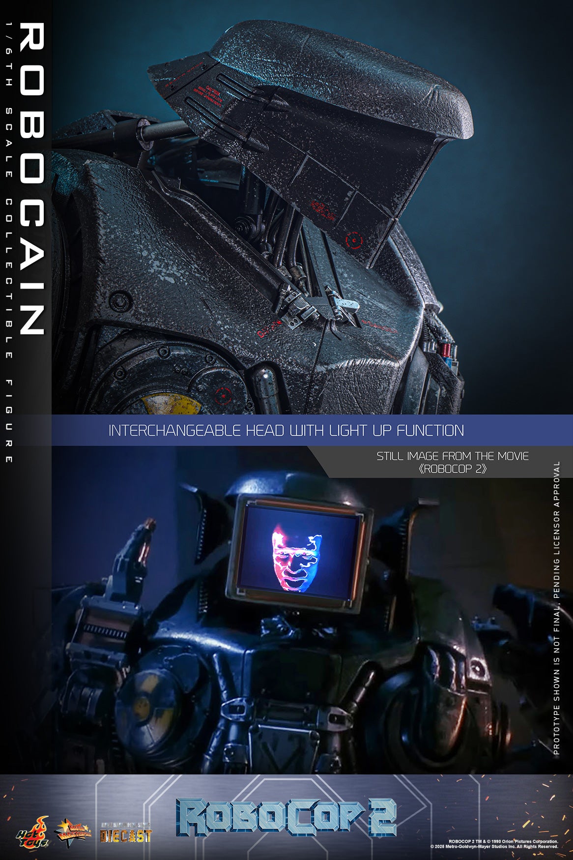 Hot Toys – MMS828D75 – Robocop 2: Robocain 1/6th scale Diecast Collectible Figure