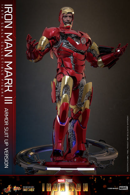 Hot Toys – MMS825D72 – Iron Man: Iron Man Mark III (Armor Suit Up Version) 1/6th scale Diecast Collectible Figure