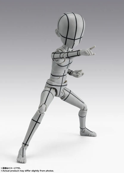 Tamashii Nations - S.H.Figuarts - BODY-KUN -KEN SUGIMORI- Edition -WIREFRAME-(Gray Color Ver.)