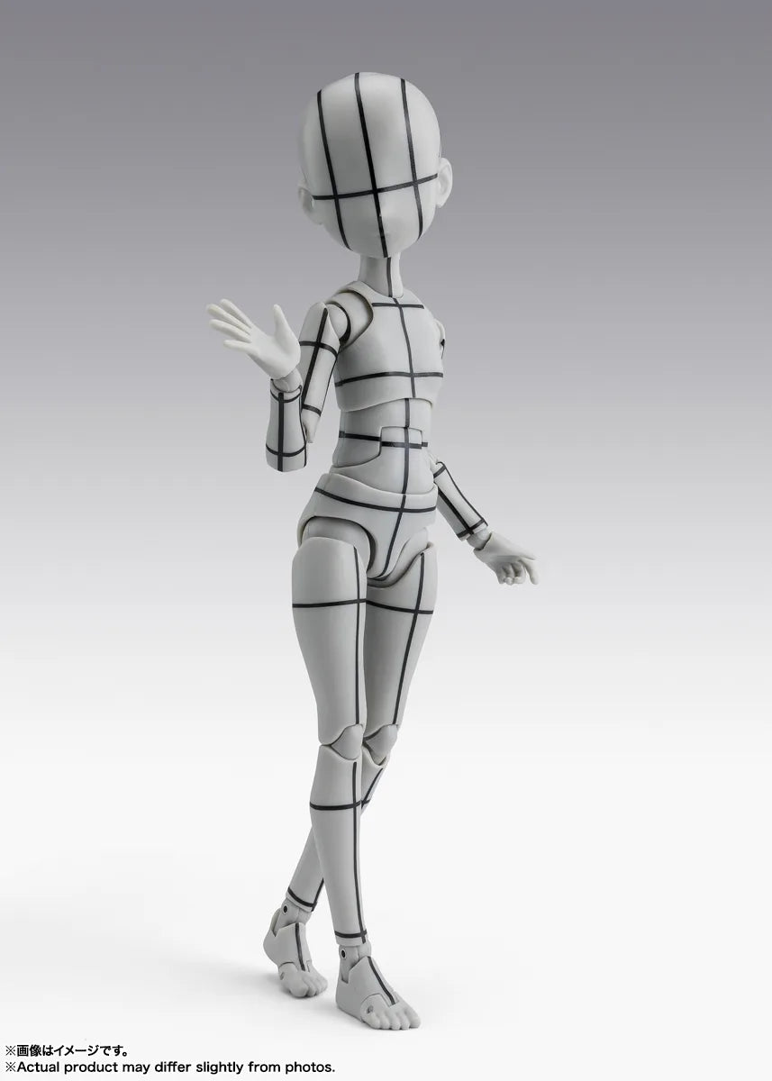 Tamashii Nations - S.H.Figuarts - BODY-CHAN -KEN SUGIMORI- Edition -WIREFRAME-(Gray Color Ver.)