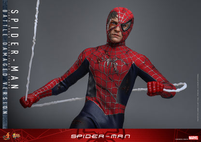 Hot Toys - MMS859 - Spider-Man (2002): Spider-Man (Battle Damaged Ver.) 1/6th Scale Collectible Figure For Pre-order NOW