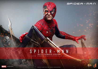 Hot Toys - MMS859 - Spider-Man (2002): Spider-Man (Battle Damaged Ver.) 1/6th Scale Collectible Figure For Pre-order NOW
