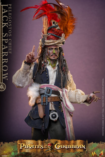 Hot Toys - DX48 - Pirates of the Caribbean: Dead Man's Chest: Pelegostos Chief Jack Sparrow 1/6th Collectibles Figure  Pre-order NOW