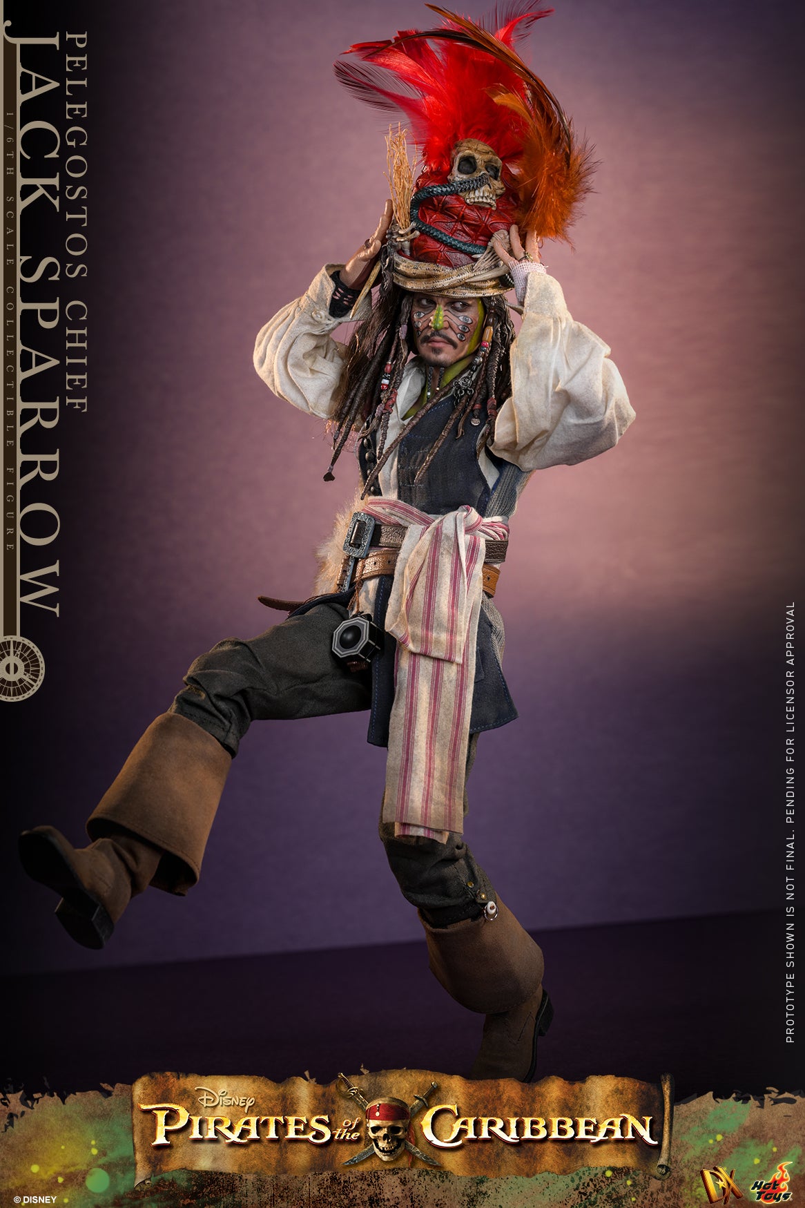 Hot Toys - DX48 - Pirates of the Caribbean: Dead Man's Chest: Pelegostos Chief Jack Sparrow 1/6th Collectibles Figure  Pre-order NOW