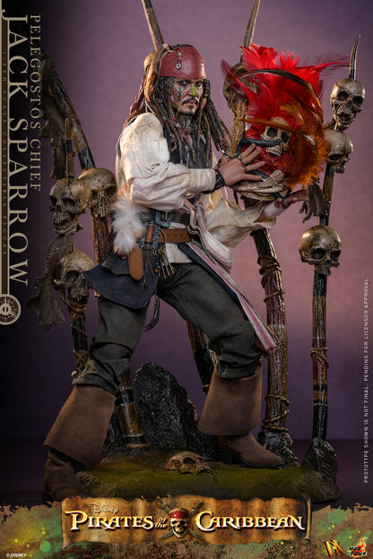 Hot Toys - DX48 - Pirates of the Caribbean: Dead Man's Chest: Pelegostos Chief Jack Sparrow 1/6th Collectibles Figure  Pre-order NOW