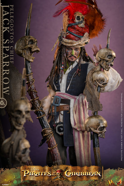 Hot Toys - DX48 - Pirates of the Caribbean: Dead Man's Chest: Pelegostos Chief Jack Sparrow 1/6th Collectibles Figure  Pre-order NOW