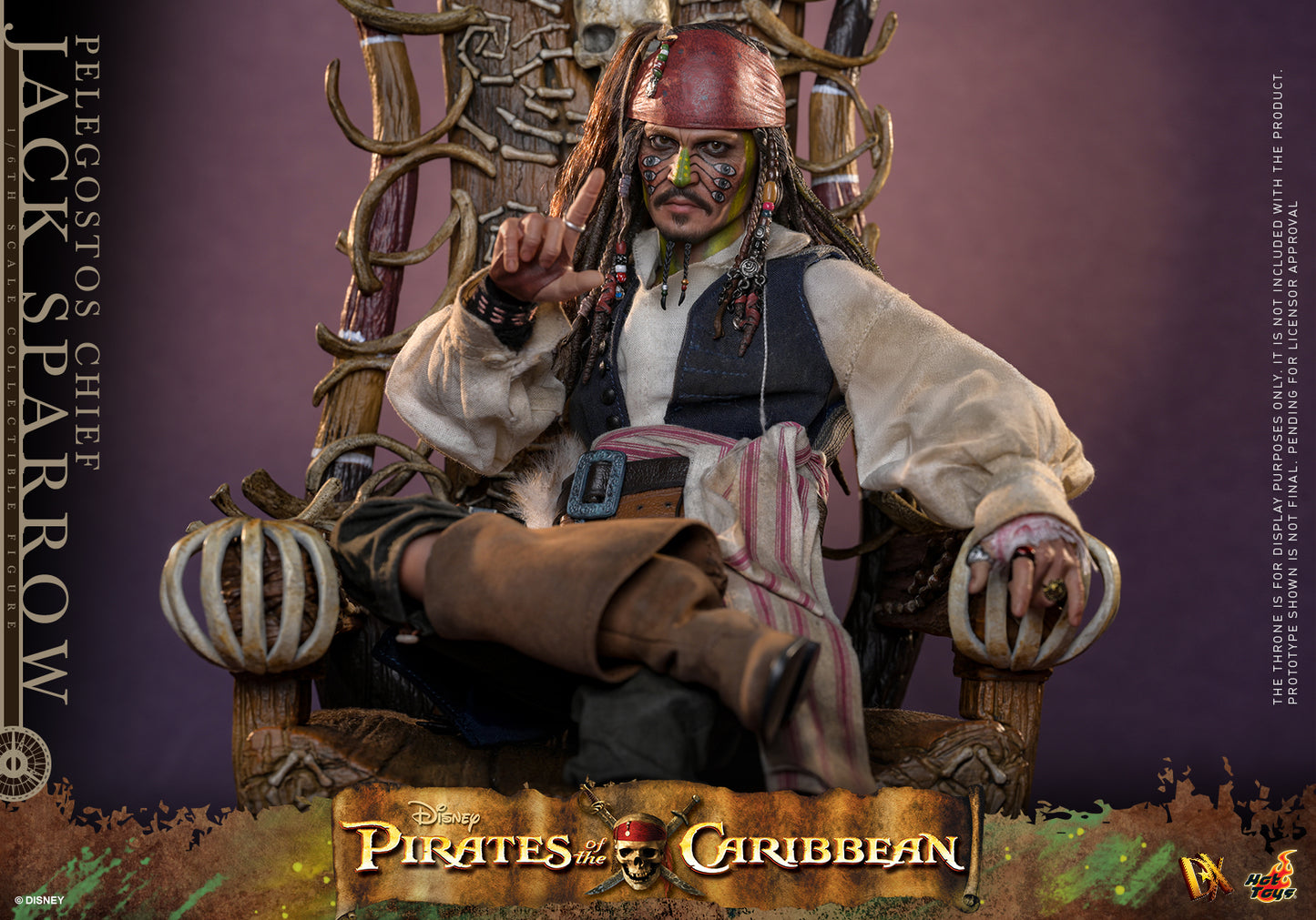 Hot Toys - DX48 - Pirates of the Caribbean: Dead Man's Chest: Pelegostos Chief Jack Sparrow 1/6th Collectibles Figure  Pre-order NOW