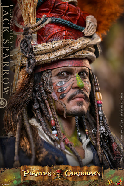 Hot Toys - DX48 - Pirates of the Caribbean: Dead Man's Chest: Pelegostos Chief Jack Sparrow 1/6th Collectibles Figure  Pre-order NOW