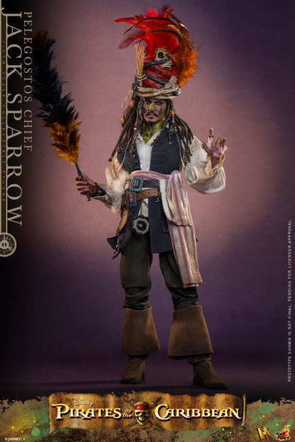 Hot Toys - DX48 - Pirates of the Caribbean: Dead Man's Chest: Pelegostos Chief Jack Sparrow 1/6th Collectibles Figure  Pre-order NOW