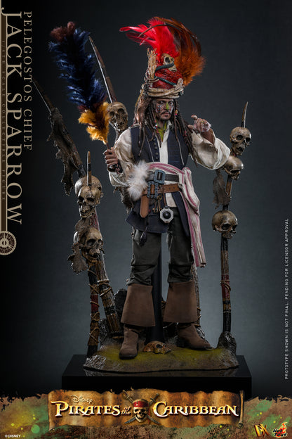 Hot Toys - DX48 - Pirates of the Caribbean: Dead Man's Chest: Pelegostos Chief Jack Sparrow 1/6th Collectibles Figure  Pre-order NOW