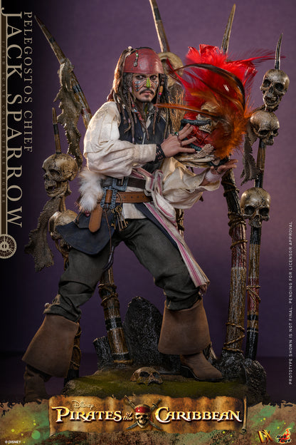 Hot Toys - DX48 - Pirates of the Caribbean: Dead Man's Chest: Pelegostos Chief Jack Sparrow 1/6th Collectibles Figure  Pre-order NOW