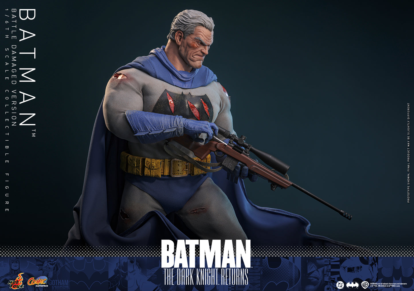 Hot Toys - CMS031 -  Batman: The Dark Knight™ Returns: Batman™ (Battle Damaged Version) 1/6th Collectibles Figure  Pre-order NOW
